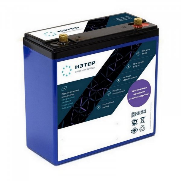 Аккумулятор LiFePO4 12V 30Ah НЭТЕР (LFP4-12.8_30-20P5)